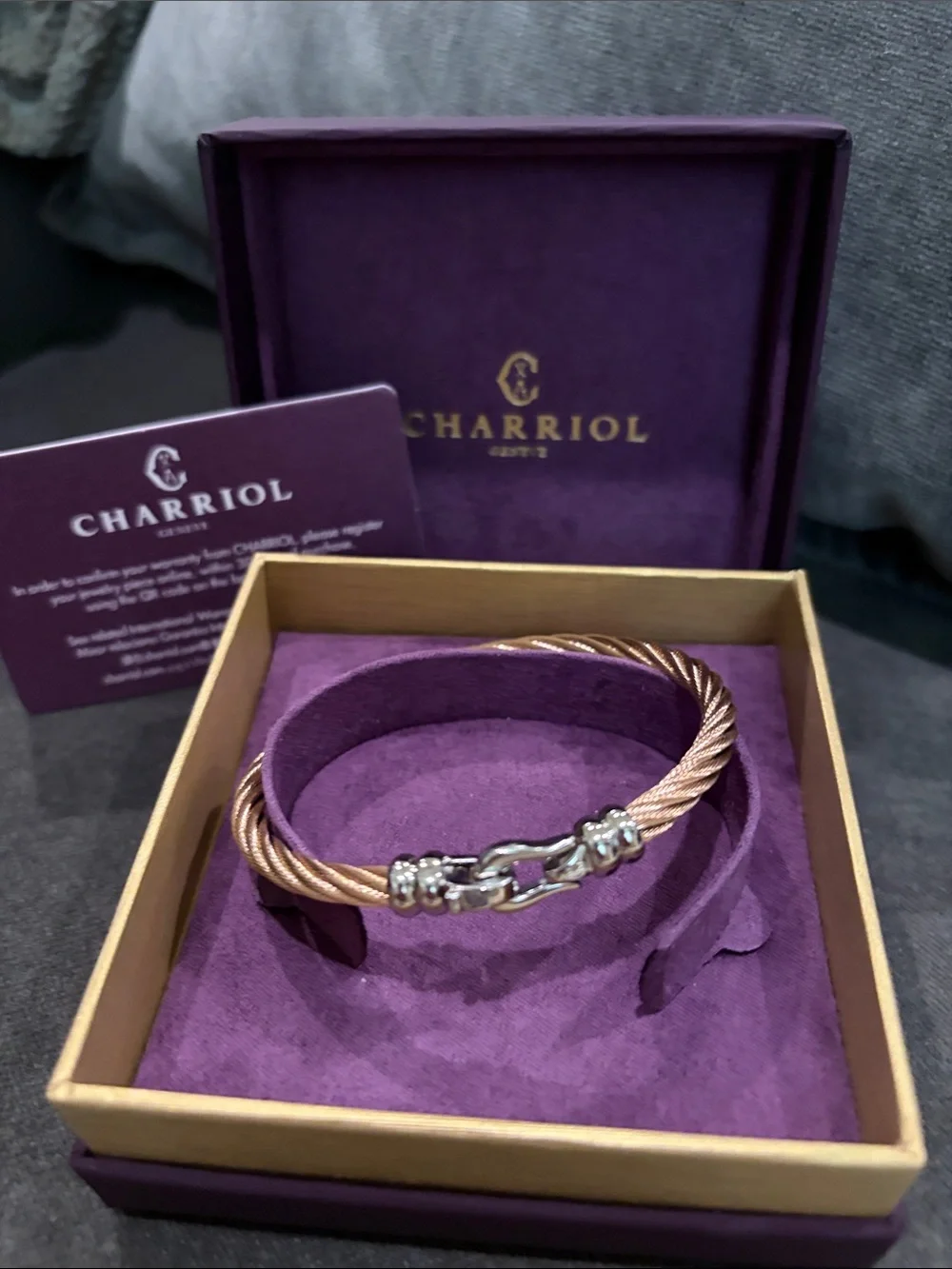 Charriol Cable Ibiza Bangle-Mens